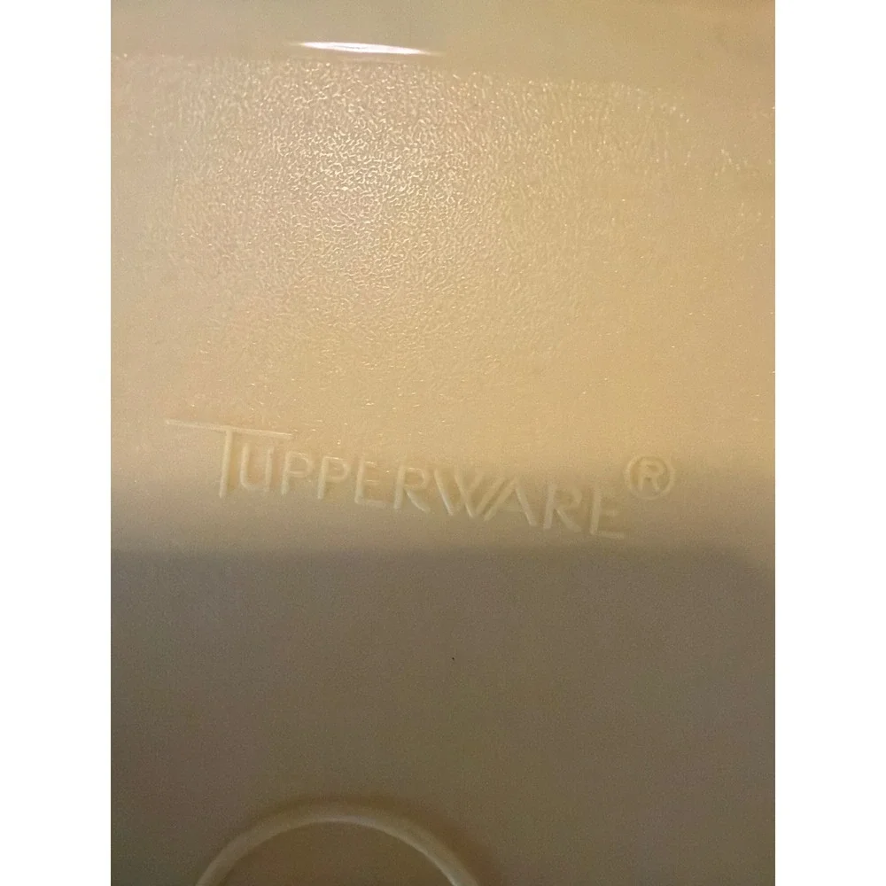 Vintage Tupperware Square Plates Set of 3 Teal Yellow Purple 8 Inch Luncheon